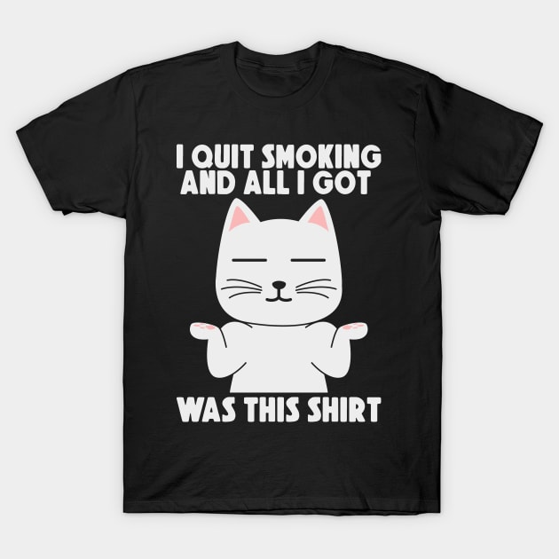 Anti Smokers Cat Owners Smoking Cigarettes Cats T-Shirt by Tom´s TeeStore